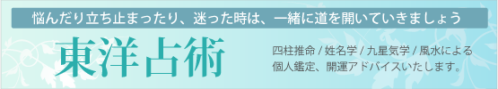 セラピーメニュー／東洋占術